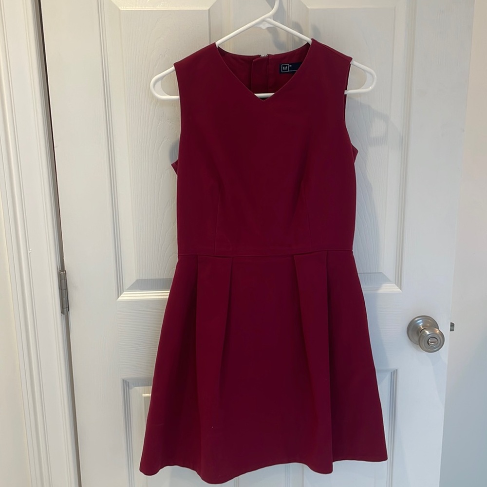 GAP Maroon A Line Dress size 2 Excellent Condition